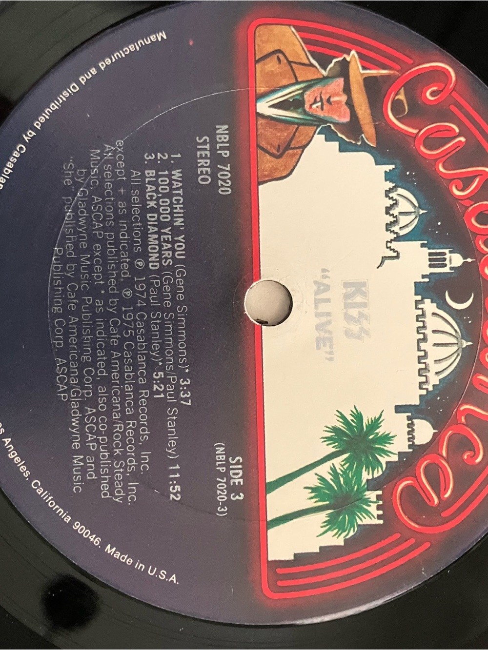 1975 KISS “Alive” Vinyl Record #NBLP 7020 First Pressing - Picture 7 of 16